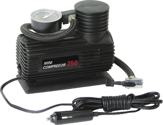 Compresor de Mini Plastic Portable Electric Air para los neumáticos de coche con práctico negro