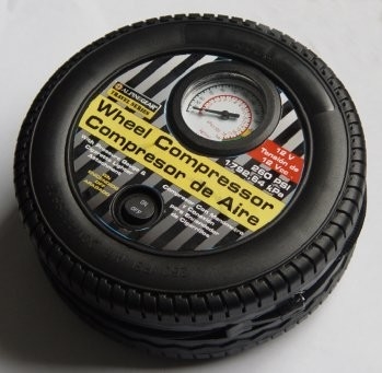 Compresor de aire plástico del neumático de DC 12v del negro de la manguera del coche los 59cm para el encendedor del cigarrillo de coche