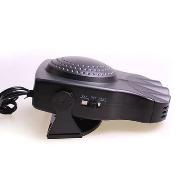 Color portátil elegante del negro de los calentadores 150w del coche con el fan/Heater Function