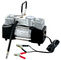 Compresor de aire bicilíndrico de plata del vehículo resistente 12v con la manija garantía de 1 año