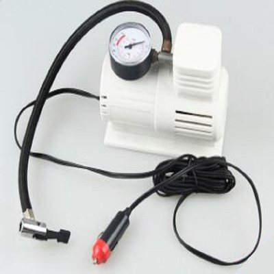 Manguera blanca de Mini Air Pump With los 45cm, compresor de aire resistente de mano del coche