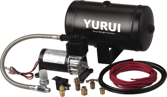 Un buen precio. el tanque del aire del galón de 12v Mini Air Compressor With One a bordo del sistema de aire para la inflación del coche en línea
