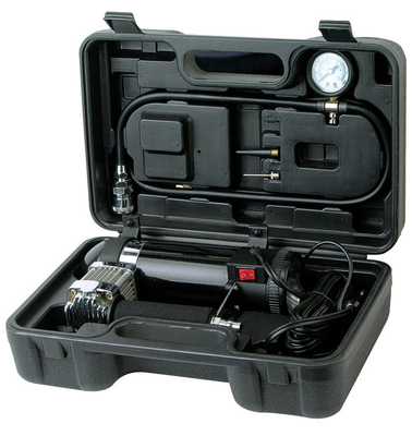 3 en 1 plata y negro del compresor de aire del metal con Kit Portable And Fast Inflation