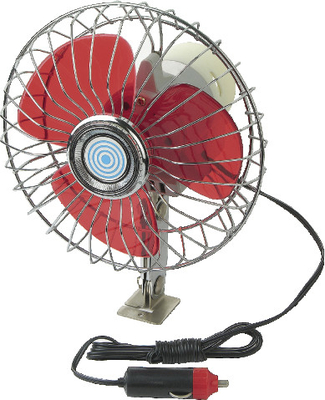 Ventiladores eléctricos autos para el ventilador de los camiones, rojo y de plata para el coche