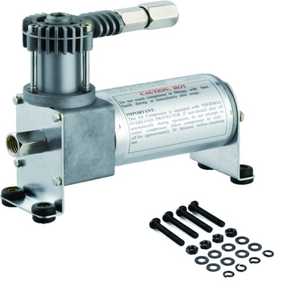 Sola bomba de la suspensión del aire de 120psi Chrome manguera inoxidable YURUI 6273R de la ventaja de 12 voltios