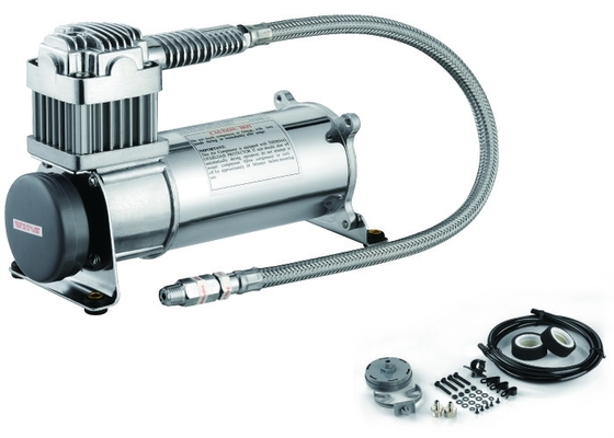 Solo 150psi 12V 1/4" plata resistente del compresor de la suspensión del aire