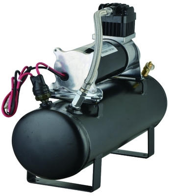 equipos de la fuente de aire de 12V 150PSI a bordo de sistemas de aire metal negro de los 1,5 tanques del galón para la inflación rápida