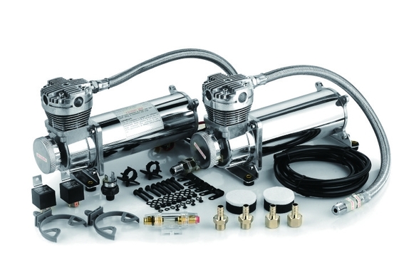 Artículo dual del paquete 12v del aire de la bomba portátil resistente de la suspensión 200 PSI