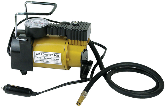 Un buen precio. Compresor de aire metálico bomba de neumáticos DC12v con mango para inflación de neumáticos de automóviles en línea
