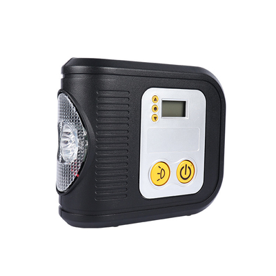 Compresor de aire de plástico portátil para automóviles pantalla digital Dc12v bomba de neumáticos de hinchazón con bolsa de tela de lámpara