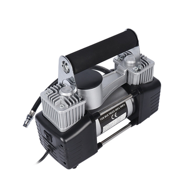 Compresor de aire de metal de dos cilindros con bolsa de transporte Compresor de aire de alta presión DC 12V