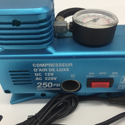 Compresores de aire de plástico para vehículos con ancho de banda portátil neumático de automóvil bomba de aire eléctrica para neumáticos