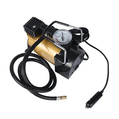 Compresor de aire de metal portátil DC12v neumático de automóvil de cilindro único bomba de inflador de neumáticos de automóvil inflación rápida