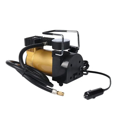 Compresor de aire de metal portátil DC12v neumático de automóvil de cilindro único bomba de inflador de neumáticos de automóvil inflación rápida