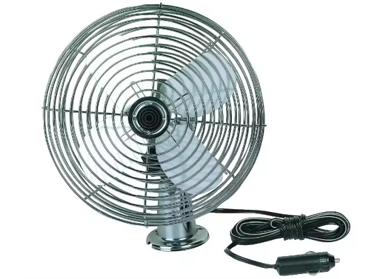 Interruptor de encendido/apagado Protector de metal de seguridad completa Mini ventilador de automóvil con encendedor de cigarrillos