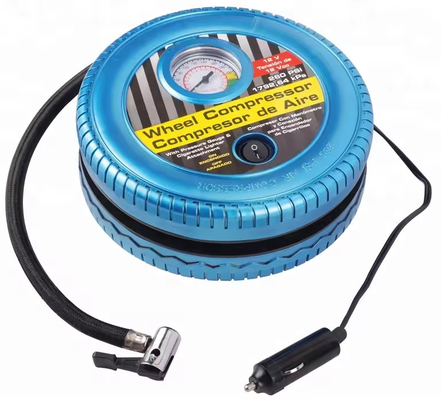 Compresor de aire para automóviles de plástico ABS eléctrico DC12V bomba de inflación de neumáticos con encendedor
