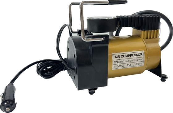 Compresor de aire de metal portátil DC12v neumático de automóvil de cilindro único bomba de inflador de neumáticos de automóvil inflación rápida