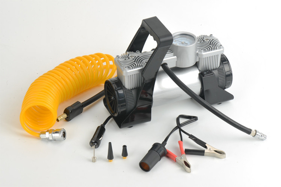 Un buen precio. Plata/compresor de aire resistente trasero del metal 12v con el bolso ninguna luz en línea
