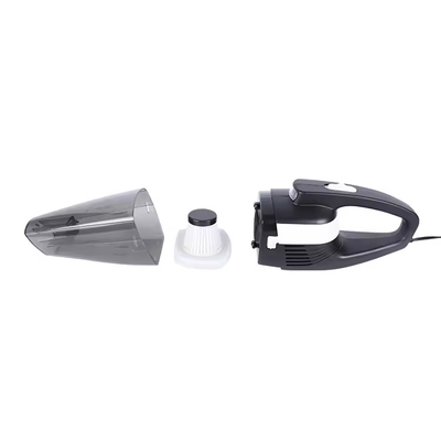 DC12V aspiradora de automóviles portátil con encendedor de cigarrillos lámpara LED plástico negro