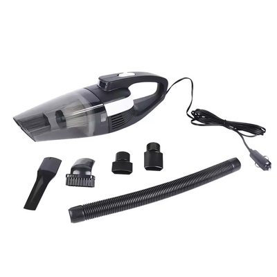 DC12V aspiradora de automóviles portátil con encendedor de cigarrillos lámpara LED plástico negro