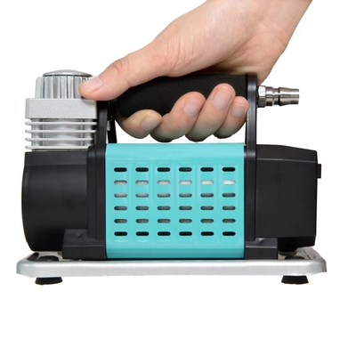 Compresor de aire portátil para automóviles DC12V con manómetro de presión metálico