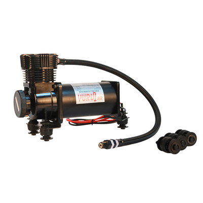 Compresor de suspensión de aire para automóviles de cromo DC12V con bajo ruido