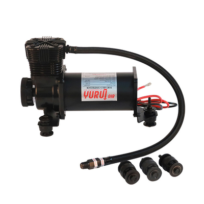 Compresor de suspensión de aire para automóviles de cromo DC12V con bajo ruido
