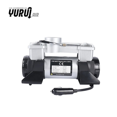 Compresor de aire de automóvil portátil de metal DC12V con kit de compresor de caja de plástico