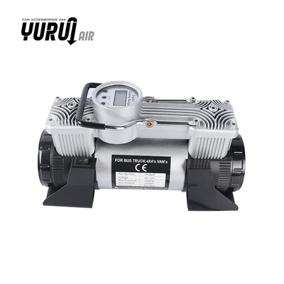 Compresor de aire de automóvil portátil de metal DC12V con kit de compresor de caja de plástico
