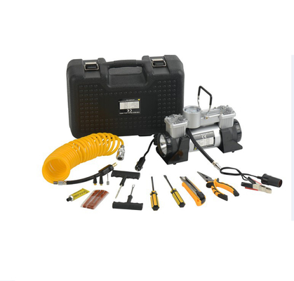 Camión Mini Tire Air Pump color negro de plata 180w de DC de 12 voltios con la luz