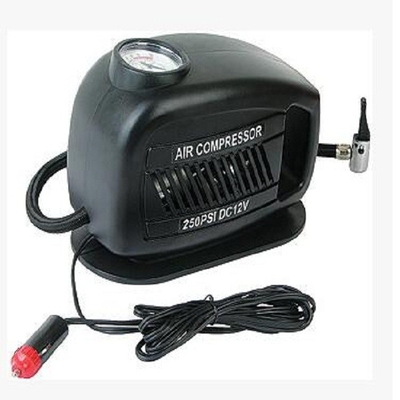 Compresor de aire de automóvil eléctrico de 250 psi con enchufe de encendedor de cigarrillos Compresor de aire automático de 12 voltios Compresor de aire