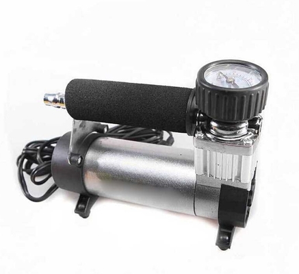 Un buen precio. Compresor de aire portátil resistente negro de plata 12v bomba de aire de 140 PSI para el coche en línea