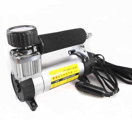 Compresor de aire portátil resistente negro de plata 12v bomba de aire de 140 PSI para el coche