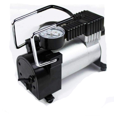 Un buen precio. Presión práctica 2.25kgs del trabajo del compresor de aire del metal 12v alta con el reloj 140 PSI en línea