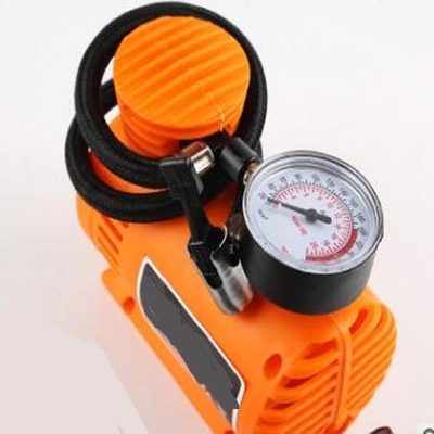 Compresor de aire auto anaranjado portátil, bomba de aire plástica 250psi para los neumáticos de coche