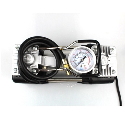 Bomba doble del compresor de aire del metal del cilindro 180w 150PSI con el reloj