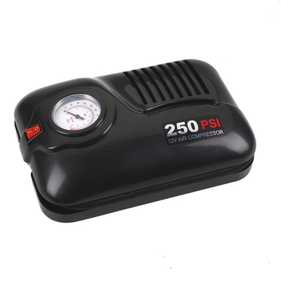 Compresor de aire auto material plástico de DC 12v del compresor de aire del coche 250PSI