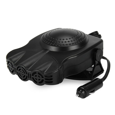 Un buen precio. El calentador de fan portátil de dos interruptores 150w, plástico negro tapa en calentador del coche en línea