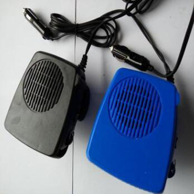 Color negro de los calentadores portátiles plásticos del coche de DC 12v con el fan/Heater Function