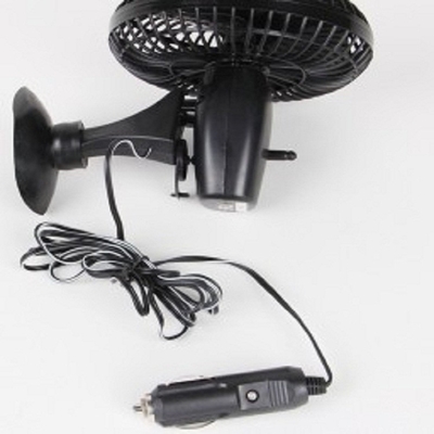 4 material plástico eléctrico automotriz de los ventiladores Dc12v del interruptor de la pulgada dos en negro
