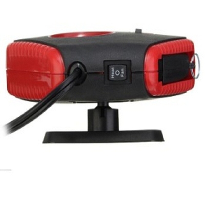 2 en 1 fan auto Heater With Light, calentador recargable del coche del PDA rojo