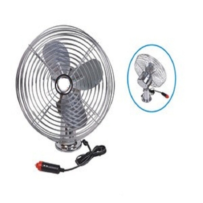 Ventilador del coche del PDA de plata durable del ventilador con el interruptor encendido-apagado