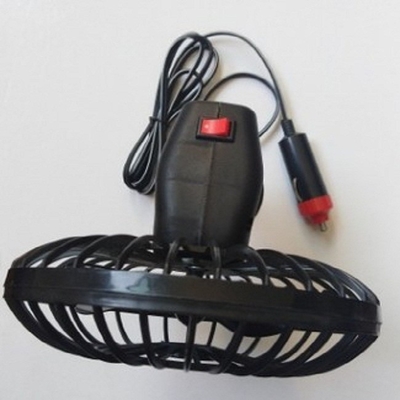 Mini montaje oscilante plástico de la taza del ventilador del coche de 4 pulgadas con el interruptor dos