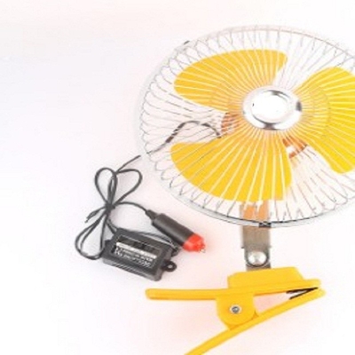 Ventiladores eléctricos amarillos para el guardia trasero With de los coches 8 pulgadas que oscilan