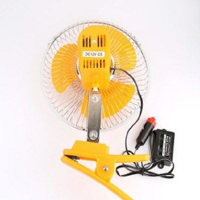 Ventiladores eléctricos amarillos para el guardia trasero With de los coches 8 pulgadas que oscilan