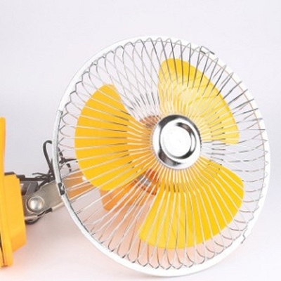 Ventiladores eléctricos amarillos para el guardia trasero With de los coches 8 pulgadas que oscilan