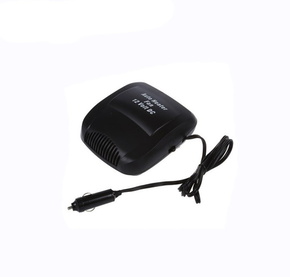 Color portátil del negro de los calentadores 150w del coche de la garantía de un año con el interruptor caliente fresco