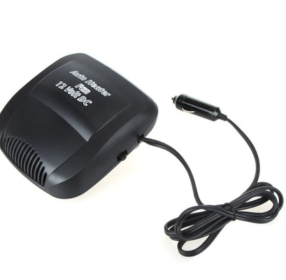 Un buen precio. Pequeña garantía de un año portátil de los calentadores de fan del calentador 150w 12v del coche eléctrico en línea