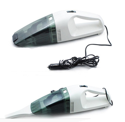 Aspirador negro blanco del coche del PDA 0.8kgs con el filtro lavable 12v DC
