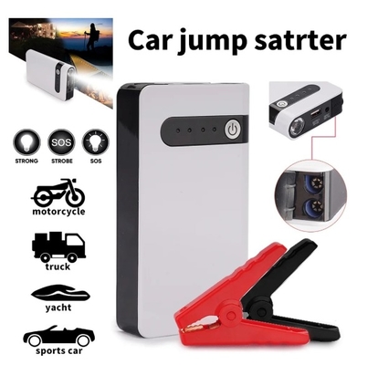 Cargador de batería de coche de 12V y arrancador auxiliar con linterna LED y batería de 11000mAh